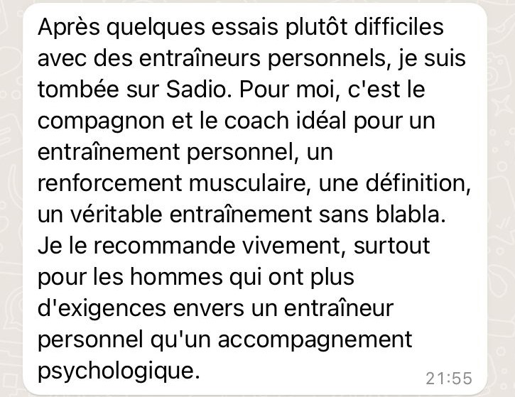 temoignages coaching sportif